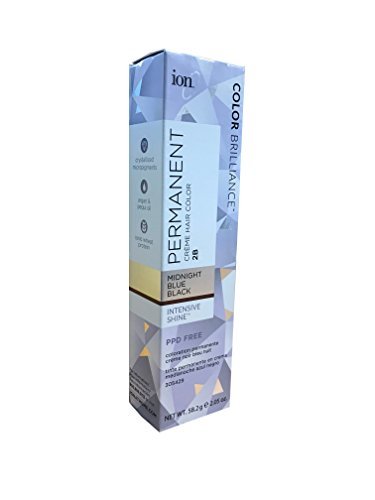 Ion Midnight Blue Black Permanent Creme Hair Color Midnight Blue Black