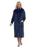 Longueur parfaite et facile à entretenir : Avec une longueur d'environ Avec 112 cm, cette robe de bain offre une couverture complète et de la chaleur. Il est également lavable en machine, assure un entretien facile et une longue durée de vie, ce qui en fait un complément parfait à vos vêtements de salon.