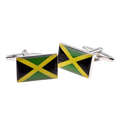 Mancuernillas para hombre Bandera Jamaica Talla Única miniatura 1