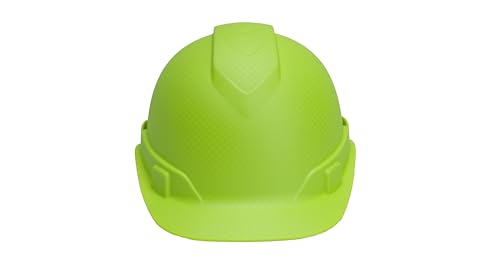 Casque rigide Pyramex Ridgeline vert citron mat graphite à cliquet 4 points