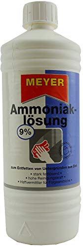 Preisvergleich Produktbild Ammoniak-Lösung 9% reinigen u entfetten 1Liter