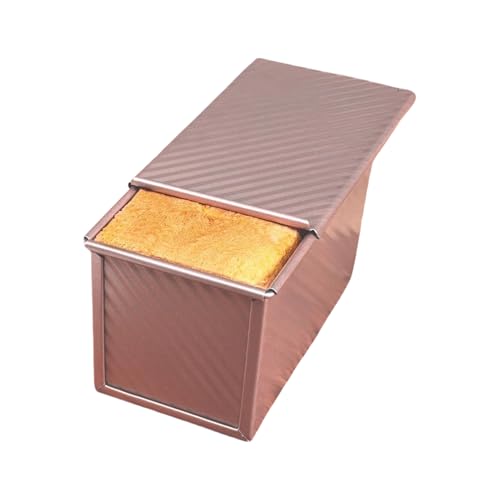 Genérico Bandeja para Pan con Tapa para Hornear,Moldes Para Hornear Pan   Recipiente Reutilizable Resistente Al Calor Para Postres s Y Comidas