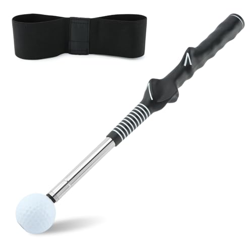 NINEFOX Golf Swing Pro Trainer: Portable Retractable...