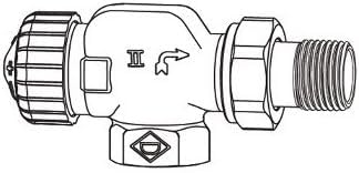 Heimeier Thermostat-Heizkörperventil V-exakt II 1/2' Axialform 3710-02.000 Silber