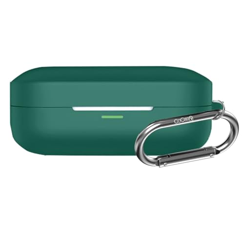 Image of Soft Silicone Case Cover Compatible for Realme Buds Air 7 | 7 Pro -Green.