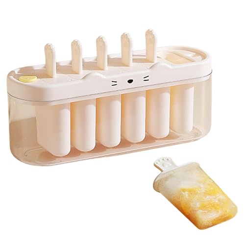 Moldes para paletas de hielo, máquina de postres helados de 6 cavidades, para hacer polos de hielo de silicona, para familias, mermelada, yogur, padres, fiestas de verano, citas de juego, camping