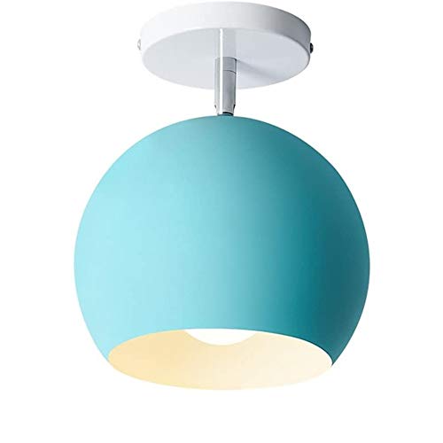 Plafonnier LED E27 métal luminaire de plafond coloré pour décoration chambre et chevet