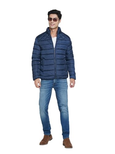 Image of JACK & JONES Men's Polyester Standard Length A-Line Coat