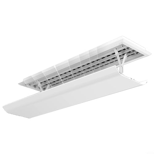 CYRENT Deflector de pared de CA guía de flujo de aire ajustable para aire acondicionado para evitar corrientes de aire frío y redirigir el aire frío para una habitación cómoda