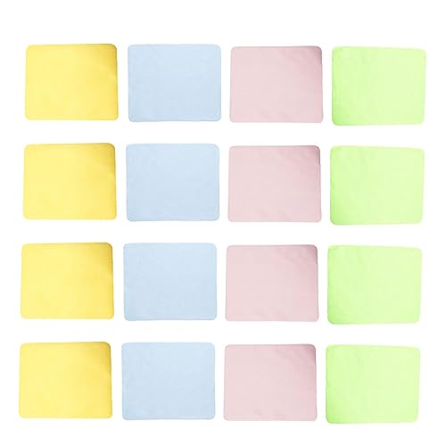 UTHCLO 20pcs Microfiber Cleaning Cloth Double-Sided Lint Wipes for Glasses Screens and Lenses Soft Reusable Quick-Drying for Eyewear and Electronics Mixed Colors