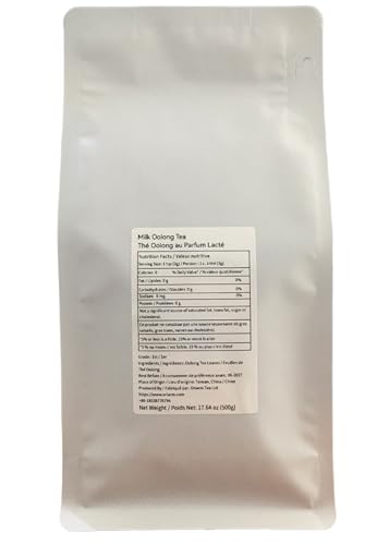 Oriarm Jin Xuan Milk Oolong Tea Loose Leaf - Taiwan Alishan High Mountain Oolong Tea Leaves (Flavored) - 500g (17.64-ounce)