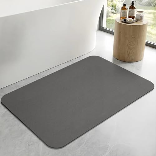 ZICRO Tapis de Bain Antidérapant Absorbant,Séchage Rapide Absorbant Antidérapant Tapis Sortie de Douche pour Portes de Salle de Bain, Baignoire, Douche...