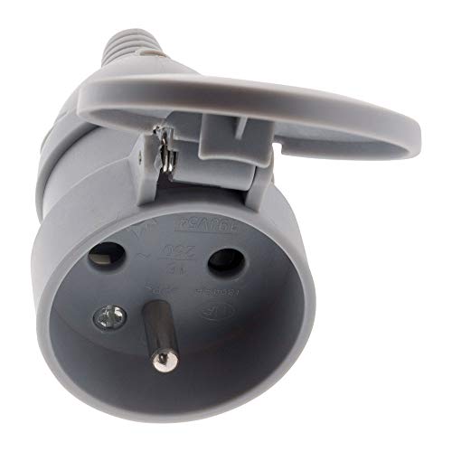 Zenitech - Zenitech Female Plug with Clasp -16A 2P+T - Grey - Image 2