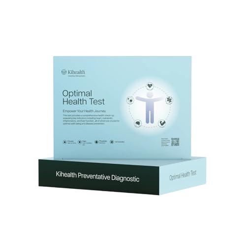KiHealth – Optimal Health Test – at-Home Test for Metabolic, Heart, Inflammation & Liver Markers – at-Home Kit