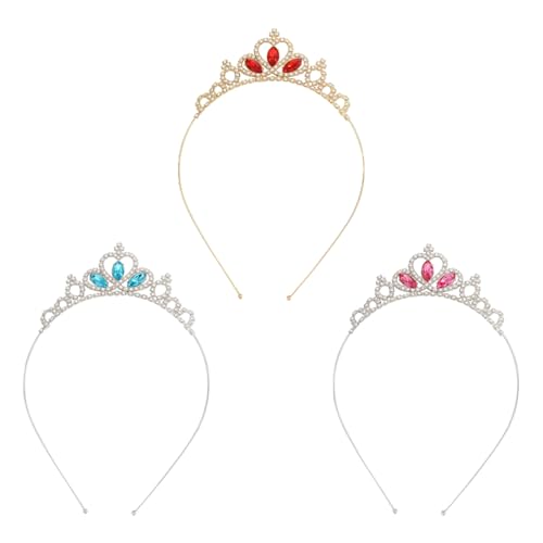 TRKETK Princess Tiara with Crystal Diamonds for Girls