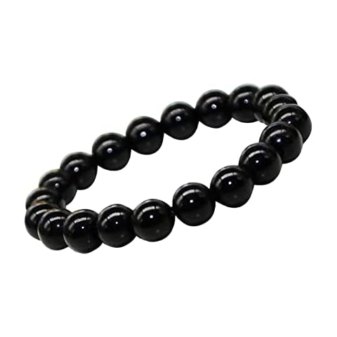 CARTEY Black Obsidian Anklet For Swelling Cover