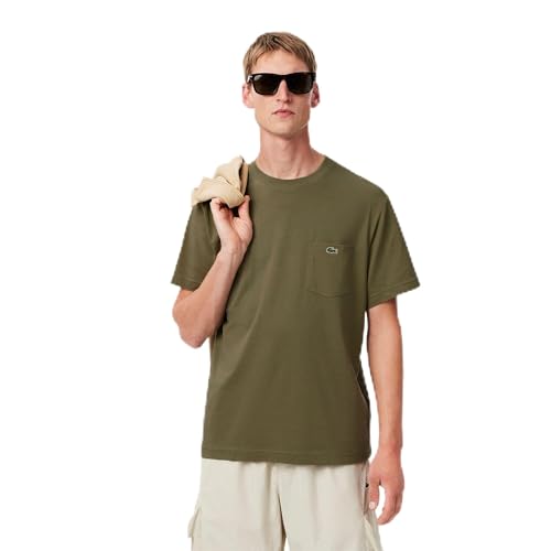 Image of Lacoste Men's Cotton T-shirt with Breast Pocket