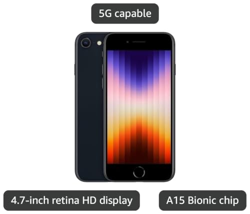 Apple iPhone SE 3rd Gen, 256GB, Midnight - Unlocked (Renewed) by Apple - Image 3