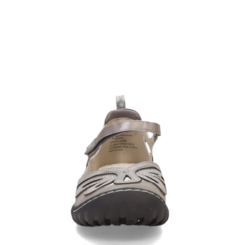 Jambu Women's Magnolia Encore Mary Jane Flat, Gunmetal, 6.53