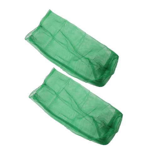 Abaodam 2pcs Fishing Net Bag Durable Nylon Mesh Fish Storage Cage for Gear Fine Mesh Design Ensures Water Circulation for Fishing Enthusiasts Green