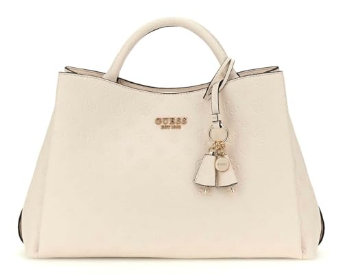 GUESS Phoebe Large Girlfriend Satchel Cream White Grand Sac à Main