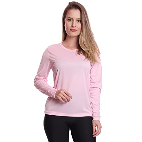 Kit 4 Camisetas Feminina Manga Longa Proteção Solar UV 50, Tamanho M