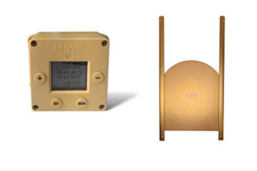 CUBE Chicken Coop Door Opener with Timer PLUS Curved Metal Door