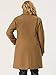 Agnes Orinda Women's Plus Size Winter Coats Elegant Notched Lapel Single Breasted Trench Coat 4X Camel