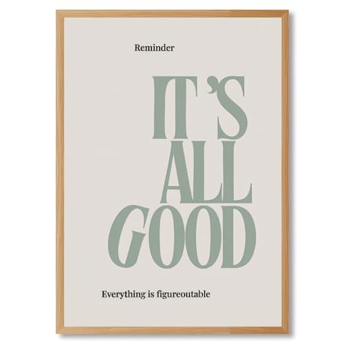 Inspirational Wall Art Quote Canvas - Sage Green 8x12