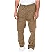 RTRDE Mens Pant, Casual Hiking Cargo Jogger Sweatpants Drawstring Outdoor Trousers with Pockets Work Pants Casual (M, Coffee)