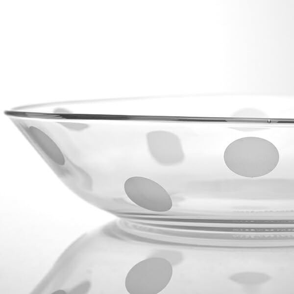 Amazon.co.jp: ゆとりの空間 栗原はるみ ドットガラス 深型