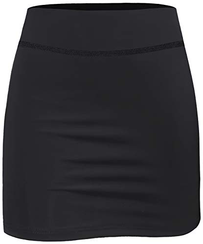 Image of BLEVONH Women Tennis Skirts Inner Shorts Elastic Sports Golf Skorts with Pockets