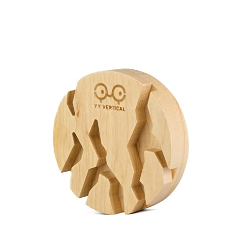 YY Vertical Wall Mounted Key Ring with Blockers, Wood - Image 3