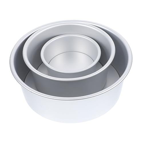 SOLUSTRE 3pcs Cake Mold Baking Rings for Mousse Cookie Cakes Non Stick Easy Release for Household Baking Everyday Use