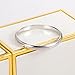 Dankadi Simple Fashion 925 Sterling Silver Ring Smooth Plain Dome Comfort Solid Silver Wedding Ring For Men & Women 2 mm 3-13# (2MM Silver, 6)