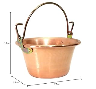 Paiolo in Rame per Polenta Manico ad Arco Diametro 26cm