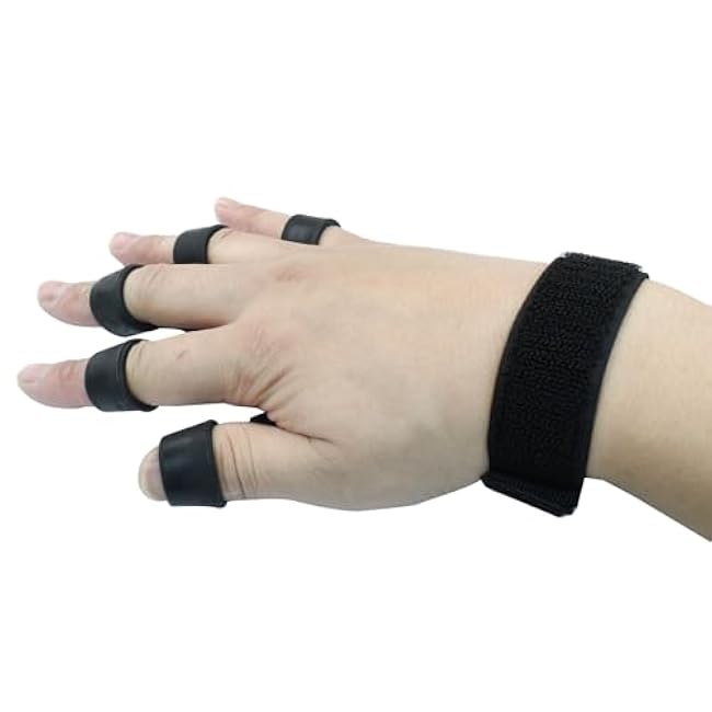 Hitefu 2 Pcs Finger Grip Strength Trainer, Adjustable Hand Strengthener Resistant Level Exerciser, Therapy Hand Tool for Relieve Pain & Arthritis (Black & Gray)