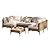 SunloungeCo 7-Piece Patio Furniture Set, Outdoor Wicker Sectional Sofa with Coffee Table, Anti-Slip & Thick All-Weather Cushions for Sunroom,Garden,Backyard, Beige