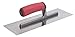 MARSHALLTOWN QLT Concrete Finishing Trowel, 12 x 4 Inch Stainless Steel Blade, Soft Grip Handle, FT124SS