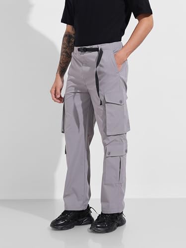 Image of The Indian Garage Co Men Relaxed Fit Mid-Rise Cargos