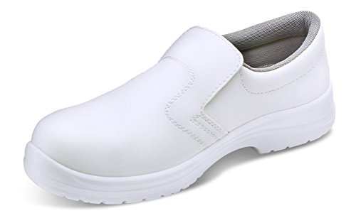 MICRO-FIBRE SLIP ON SHOE S2 WHITE 10