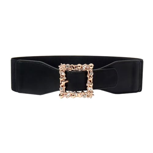 Rhinestone Elastic Waist Belt