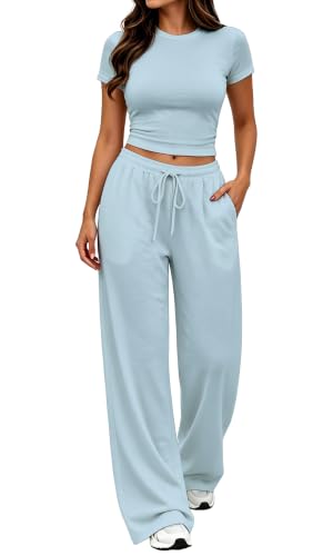 YIOIOIO Womens 2 Piece Summer Matching Set Lounge Oufit with Pockets
