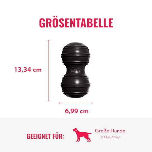 KONG Extreme Dental Hundespielzeug - Kauspielzeug aus Naturkautschuk für die Zahnpflege - Reinigt Zähne und Zahnfleisch - Für große Hunde