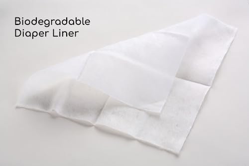 Kawaii Baby Cloth Diaper Liners, Soft Unscented Disposable Baby Cloth Diaper Liner Easy Diaper Change, SGS Certified 11 x 7-100 Sheets/Roll