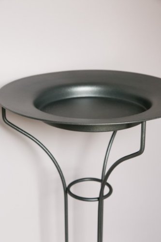 KUHEIGA Metallständer, Kranzhalter, Kranzständer, Mit Teller, Höhe: ca. 77,5 cm