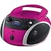 Produktbild Grundig GPR1160 GRB 4000 BT DAB+ Tragbare Radio Boombox mit Bluetooth und DAB+ Empfang Pink/Silber