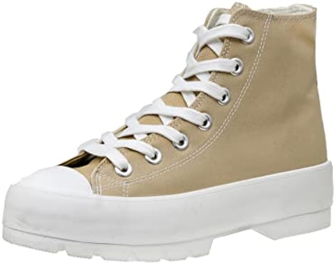 CUSHIONAIRE Women's Vespa high top Canvas Sneaker +Memory Foam