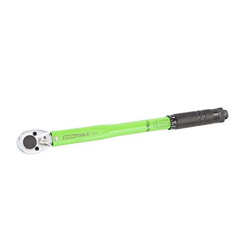 OEMTOOLS 25694 3/8” Drive Click-Style Torque Wrench | Green | 14.5” Long |