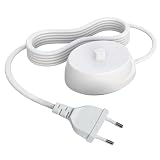 Electric Toothbrush Charger Base Compatible for Braun Oral -B Pro 500 1000 3000 6000 Smart 1500 5000 iO Series 3/4/5/6 and Most -Type 3757 Replacement Charging Cord -EU Plug Dual Voltage 110v-220V